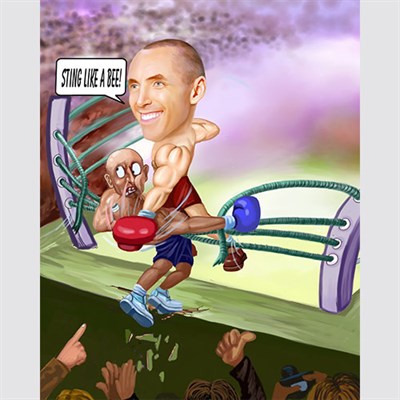 Boxing Caricature from Photos - myDaVinci